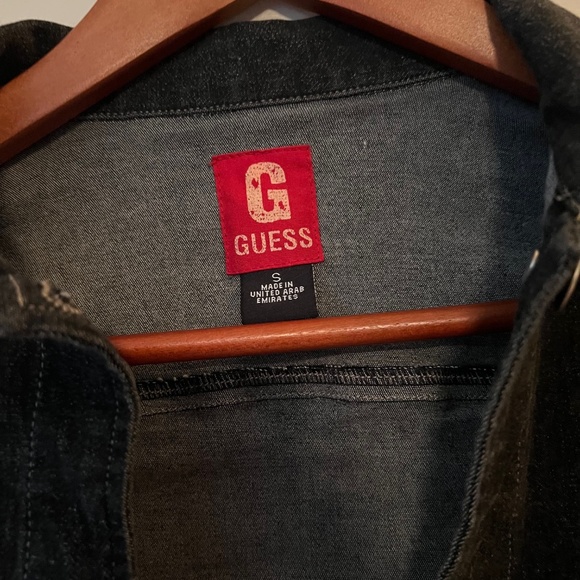 Guess Denim Blue Jean Jacket Made In USA - Size S - Picture 3 of 8